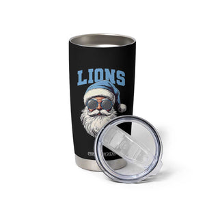 LF Football Christmas Tumbler Cup Vintage Santa Claus Face Game Day TS10 Print Your Wear