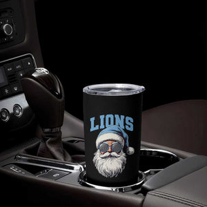 LF Football Christmas Tumbler Cup Vintage Santa Claus Face Game Day TS10 Print Your Wear