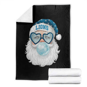 Christmas LF Throw Blanket Vintage Retro Santa Bubble Gum Game Day TS10 Black Print Your Wear