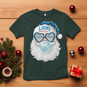 Christmas LF T Shirt Vintage Retro Santa Bubble Gum Game Day TS10 Dark Forest Green Print Your Wear
