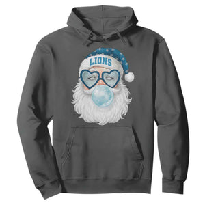 Christmas LF Hoodie Vintage Retro Santa Bubble Gum Game Day TS10 Dark Heather Print Your Wear