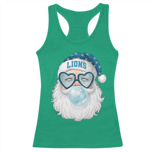 Christmas LF Racerback Tank Top Vintage Retro Santa Bubble Gum Game Day TS10 Irish Green Print Your Wear