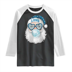 Christmas LF Raglan Shirt Vintage Retro Santa Bubble Gum Game Day TS10 Black White Print Your Wear