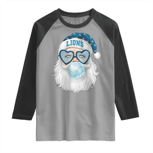 Christmas LF Raglan Shirt Vintage Retro Santa Bubble Gum Game Day TS10 Sport Gray Black Print Your Wear
