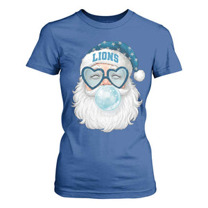 Christmas LF T Shirt For Women Vintage Retro Santa Bubble Gum Game Day TS10 Royal Blue Print Your Wear