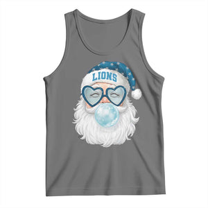 Christmas LF Tank Top Vintage Retro Santa Bubble Gum Game Day TS10 Black Heather Print Your Wear