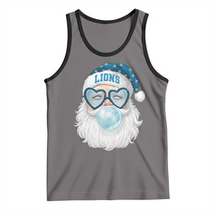 Christmas LF Tank Top Vintage Retro Santa Bubble Gum Game Day TS10 Deep Heather Black Print Your Wear