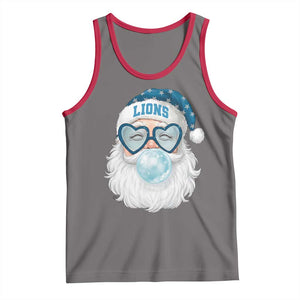 Christmas LF Tank Top Vintage Retro Santa Bubble Gum Game Day TS10 Deep Heather Red Print Your Wear