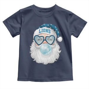 Christmas LF Toddler T Shirt Vintage Retro Santa Bubble Gum Game Day TS10 Navy Print Your Wear