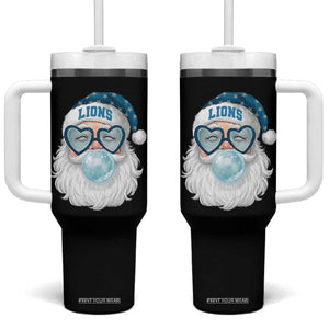 Christmas LF Tumbler With Handle Vintage Retro Santa Bubble Gum Game Day TS10 One Size: 40 oz Black Print Your Wear