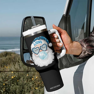 Christmas LF Tumbler With Handle Vintage Retro Santa Bubble Gum Game Day TS10 Print Your Wear