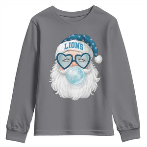 Christmas LF Youth Sweatshirt Vintage Retro Santa Bubble Gum Game Day TS10 Charcoal Print Your Wear