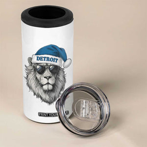 Vintage LF Christmas 4 in 1 Can Cooler Tumbler Game Day Santa Hat Football Lovers TS10 Print Your Wear