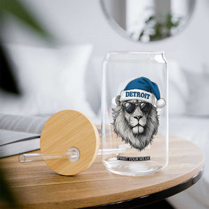Vintage LF Christmas Glass Can Game Day Santa Hat Football Lovers TS10 Print Your Wear