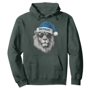 Vintage LF Christmas Hoodie Game Day Santa Hat Football Lovers TS10 Dark Forest Green Print Your Wear