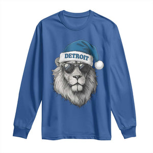 Vintage LF Christmas Long Sleeve Shirt Game Day Santa Hat Football Lovers TS10 Royal Blue Print Your Wear