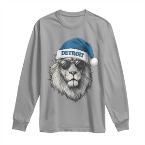 Vintage LF Christmas Long Sleeve Shirt Game Day Santa Hat Football Lovers TS10 Sport Gray Print Your Wear