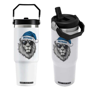 Vintage LF Christmas Flip Straw Tumbler Game Day Santa Hat Football Lovers TS10 One Size: 30 oz White Print Your Wear