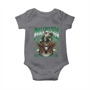 Funny Xmas Philly Baby Onesie Fly Santa Fly PFE Pride TS10 Charcoal Print Your Wear