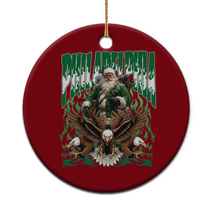 Funny Xmas Philly Ceramic Ornament Fly Santa Fly PFE Pride TS10 1pc Red Print Your Wear