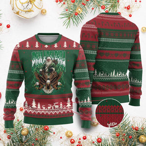 Funny Xmas Philly Ugly Christmas Sweater Fly Santa Fly PFE Pride TS10 Red Green Print Your Wear
