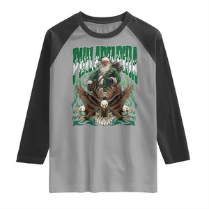 Funny Xmas Philly Raglan Shirt Fly Santa Fly PFE Pride TS10 Sport Gray Black Print Your Wear