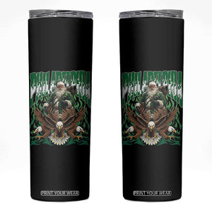 Funny Xmas Philly Skinny Tumbler Fly Santa Fly PFE Pride TS10 Black Print Your Wear