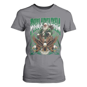 Funny Xmas Philly T Shirt For Women Fly Santa Fly PFE Pride TS10 Charcoal Print Your Wear