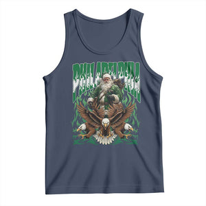Funny Xmas Philly Tank Top Fly Santa Fly PFE Pride TS10 Navy Print Your Wear