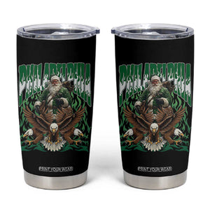 Funny Xmas Philly Tumbler Cup Fly Santa Fly PFE Pride TS10 Black Print Your Wear