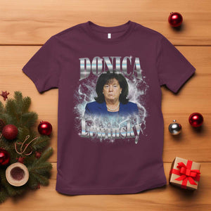 Funny Donica Lewinsky T Shirt Big Beautiful Bill Clinton Bubba Trump Bootleg TS10 Maroon Print Your Wear