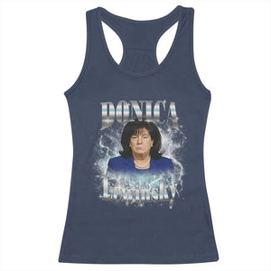 Funny Donica Lewinsky Racerback Tank Top Big Beautiful Bill Clinton Bubba Trump Bootleg TS10 Navy Print Your Wear