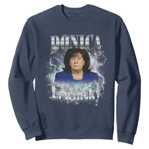 Funny Donica Lewinsky Sweatshirt Big Beautiful Bill Clinton Bubba Trump Bootleg TS10 Navy Print Your Wear
