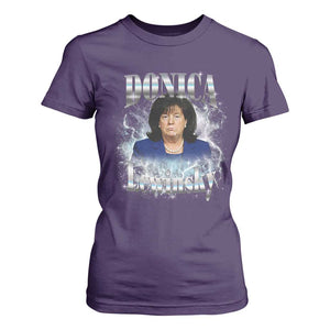 Funny Donica Lewinsky T Shirt For Women Big Beautiful Bill Clinton Bubba Trump Bootleg TS10 Purple Print Your Wear