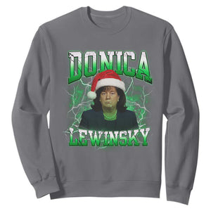 Funny Christmas Donica Lewinsky Sweatshirt Big Beautiful Bill Clinton Bubba Trump TS10 Charcoal Print Your Wear