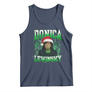 Funny Christmas Donica Lewinsky Tank Top Big Beautiful Bill Clinton Bubba Trump TS10 Navy Print Your Wear