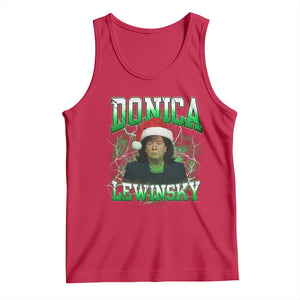 Funny Christmas Donica Lewinsky Tank Top Big Beautiful Bill Clinton Bubba Trump TS10 Red Print Your Wear