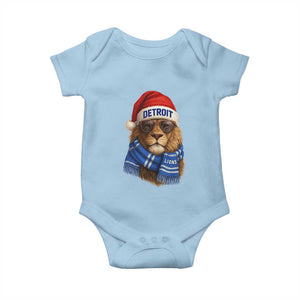 Vintage LF Christmas Baby Onesie Game Day Santa Hat Football Lovers TS10 Light Blue Print Your Wear