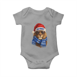 Vintage LF Christmas Baby Onesie Game Day Santa Hat Football Lovers TS10 Sport Gray Print Your Wear