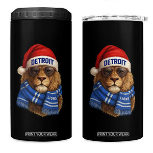 Vintage LF Christmas 4 in 1 Can Cooler Tumbler Game Day Santa Hat Football Lovers TS10 One Size: 16 oz Black Print Your Wear