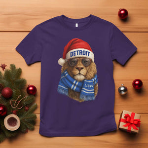Vintage LF Christmas T Shirt Game Day Santa Hat Football Lovers TS10 Purple Print Your Wear