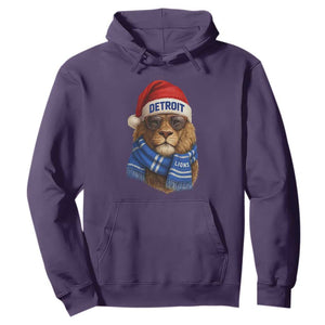 Vintage LF Christmas Hoodie Game Day Santa Hat Football Lovers TS10 Purple Print Your Wear