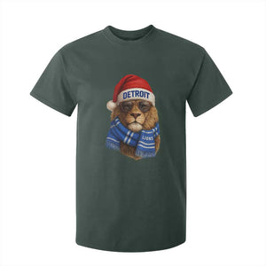 Vintage LF Christmas T Shirt For Kid Game Day Santa Hat Football Lovers TS10 Dark Forest Green Print Your Wear