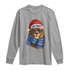 Vintage LF Christmas Long Sleeve Shirt Game Day Santa Hat Football Lovers TS10 Sport Gray Print Your Wear