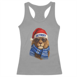 Vintage LF Christmas Racerback Tank Top Game Day Santa Hat Football Lovers TS10 Sport Gray Print Your Wear