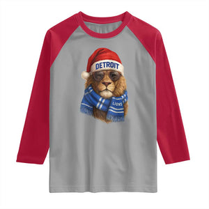 Vintage LF Christmas Raglan Shirt Game Day Santa Hat Football Lovers TS10 Sport Gray Red Print Your Wear