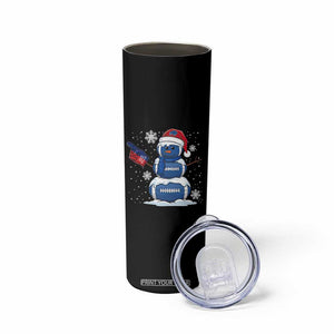 Christmas BFB Football Skinny Tumbler Vintage 90s BFB Sports Fan Football Snowman Xmas Pajamas TS10 Print Your Wear