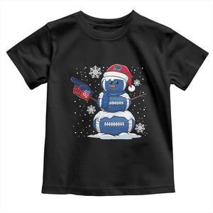 Christmas BFB Football Toddler T Shirt Vintage 90s BFB Sports Fan Football Snowman Xmas Pajamas TS10 Black Print Your Wear