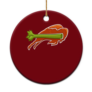 BFB Chicken Wing Ceramic Ornament Vintage 90s BFB Sports Fan Game Day TS10 1pc Red Print Your Wear