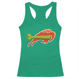 BFB Chicken Wing Racerback Tank Top Vintage 90s BFB Sports Fan Game Day TS10 Irish Green Print Your Wear